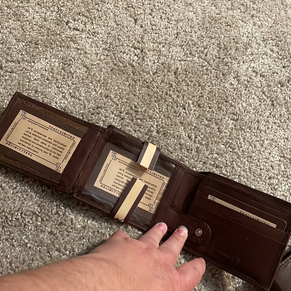 New brown wallet with cc slot’s genuine
